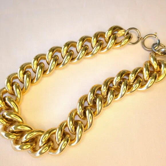 Erwin Pearl Vintage Chunky Gold-Plated Choker - Picture 4 of 12